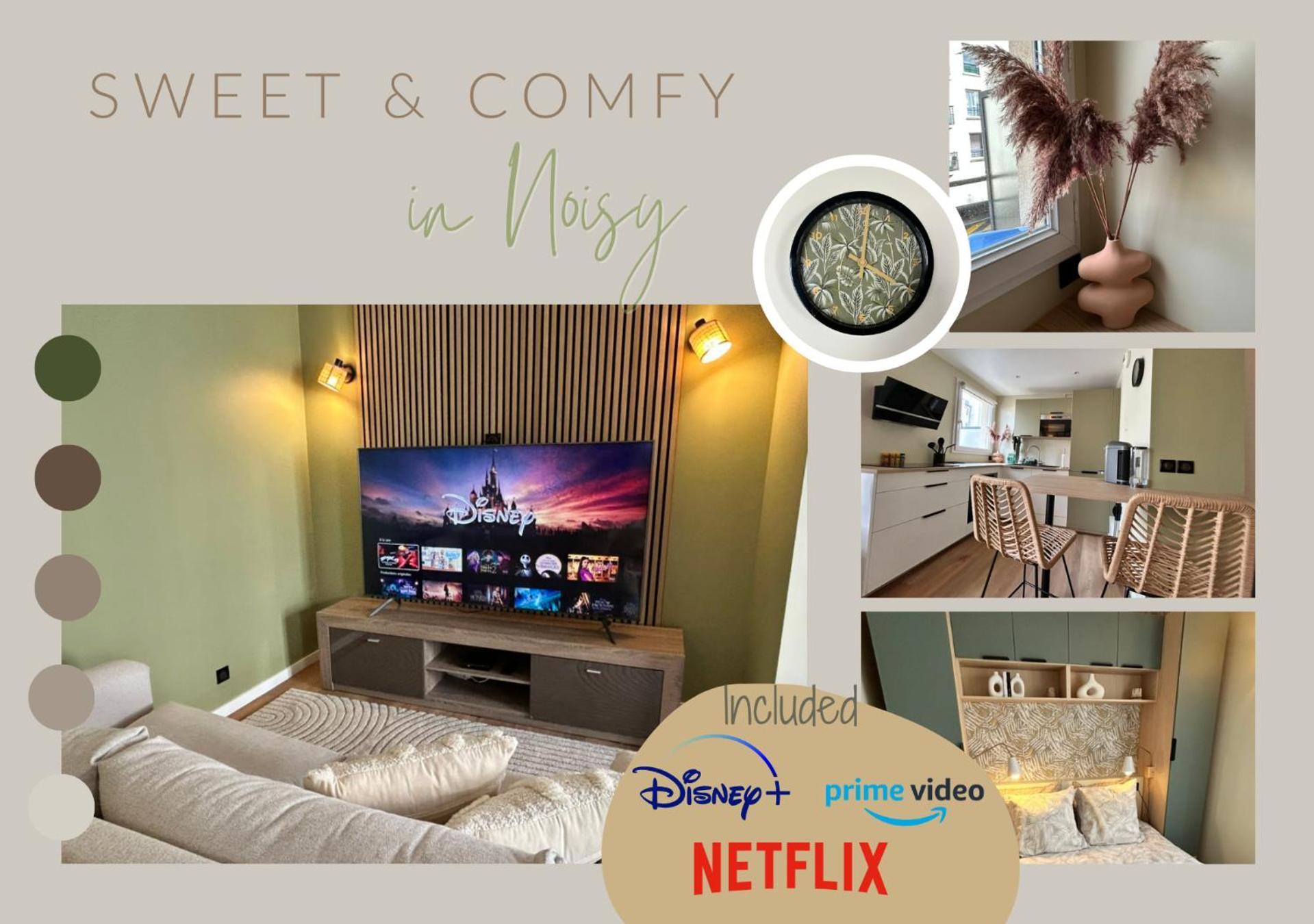 Sweet And Comfy In Hyper City Center With Netflix, Prime And Disney Plus Included Noisy-le-Grand Luaran gambar